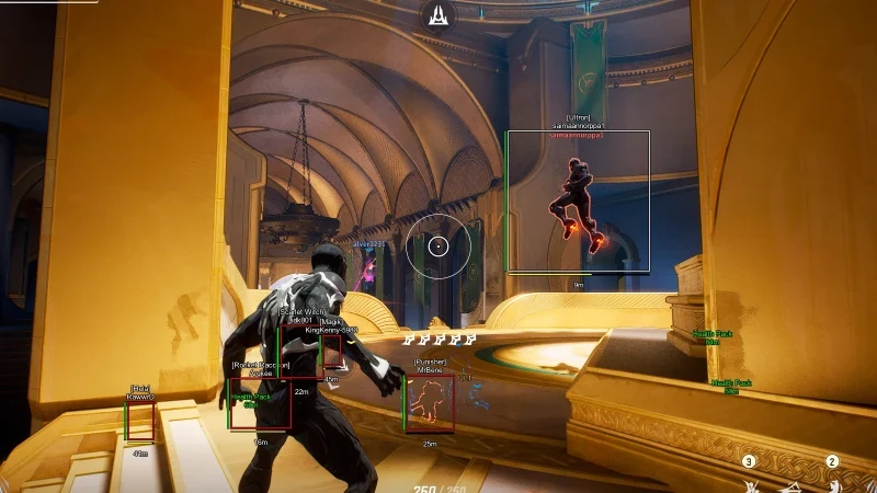 ESP hero boxes in a Marvel Rivals match